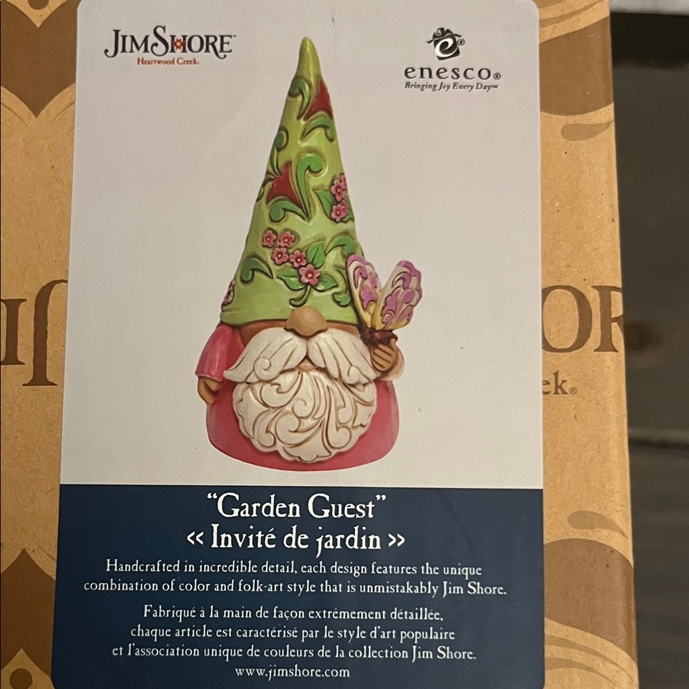 Jim Shore Gnome - Garden Guest